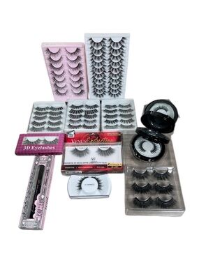Full Strip Bold Glam False Lash & Glue Eyeliner Bundle